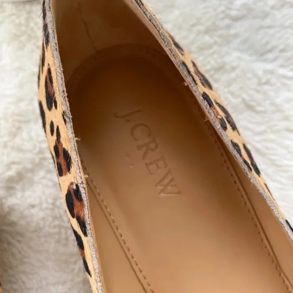 NEW J. Crew Lily calf hair covered-heel flats - Picture 4 of 8